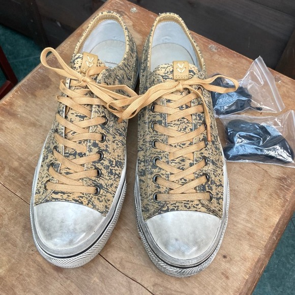 John Varvatos sneakers Men's size 11 low top graphics street industrial camo